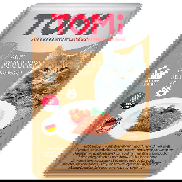 Tomi Pouch Poultry in Tomato Jelly Cat 100g Preview Image