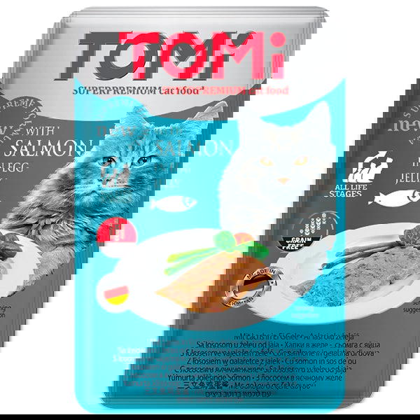 Tomi Pouch Salmon in Egg Jelly Cat 100g Preview Image