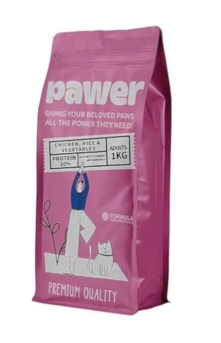 Pawer Cat Adult Chicken Rice Vegetables 1Kg Preview Image