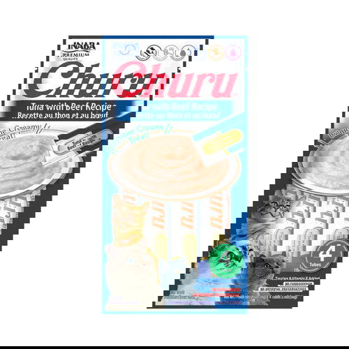 Churu Tuna Beef Equivalents for Cats, 4 x 14g Preview Image