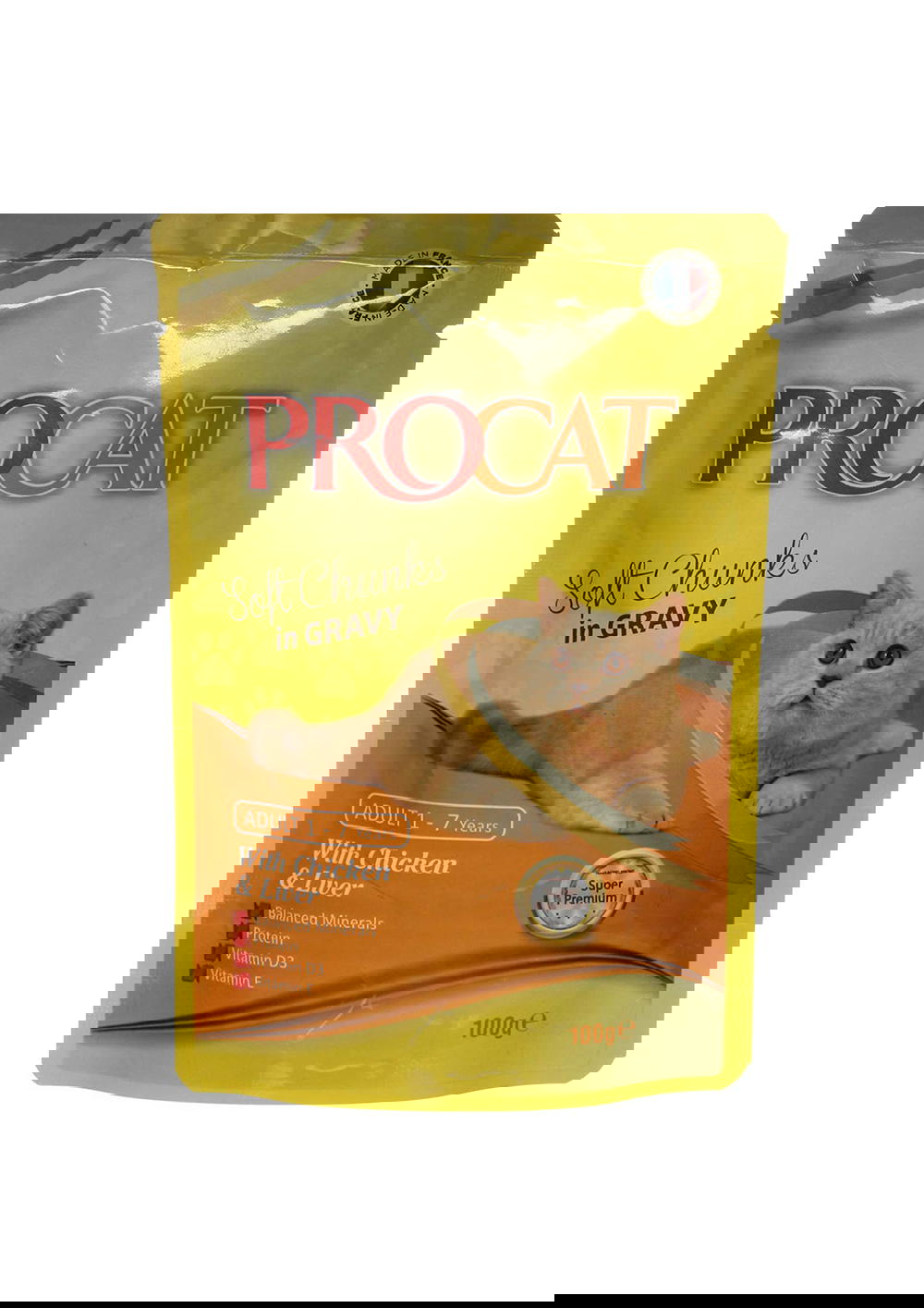 pro cat adult chicken & liver in gravy 100ge Preview Image