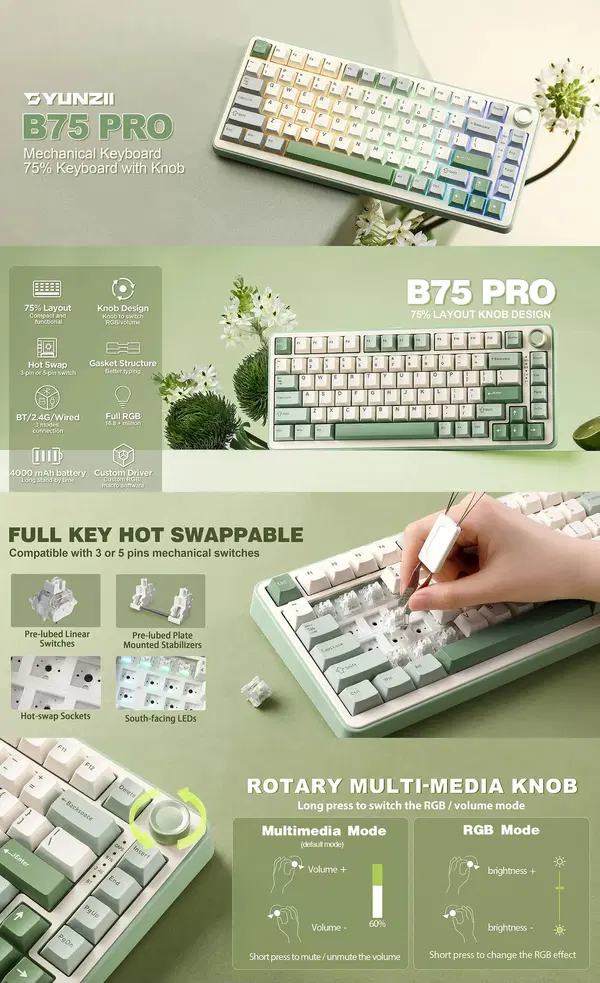 YUNZII B75 PRO Image 3 Preview