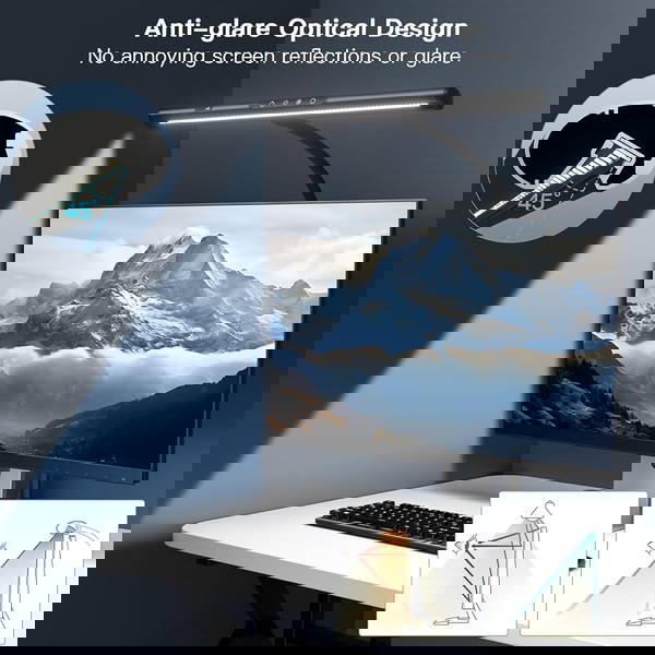 clamp lamp ذكي مع جهاز تحكم و تطبيق وستاند Image 3 Preview