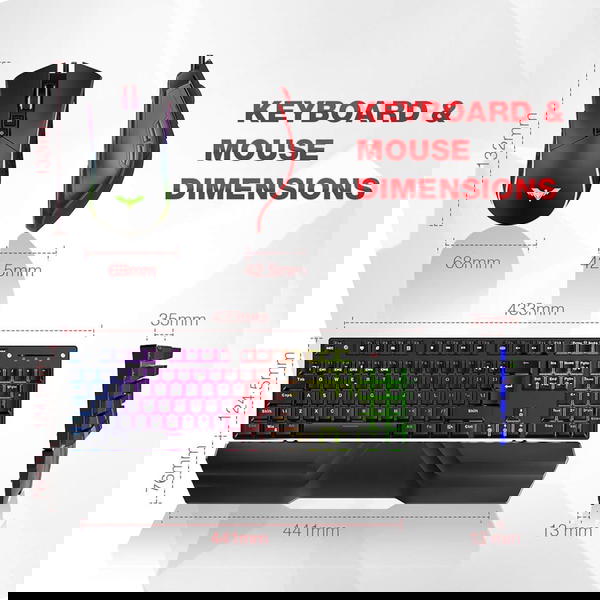 كت ماوس و كيبورد بلو سويتش Havit Image 7 Preview