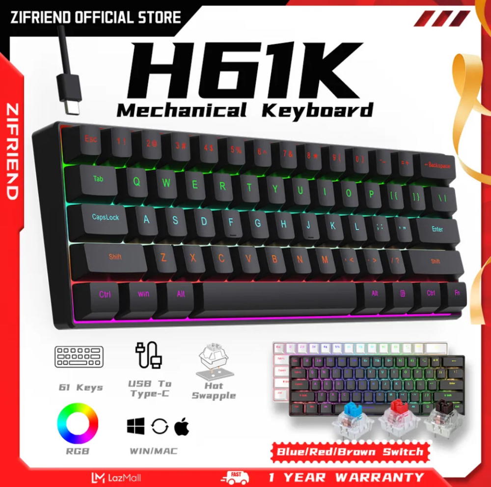 كيبورد H61K بلو سويتج Preview Image