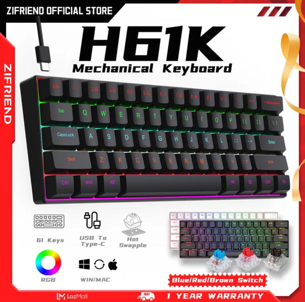 كيبورد H61k بلو سويتش Image 5 Preview