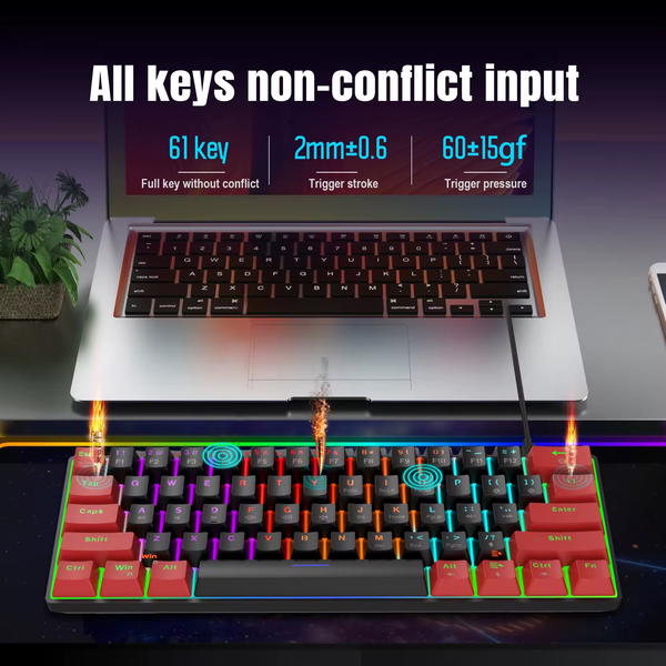 كيبورد ضمان سنه HXSJ V700T Image 5 Preview