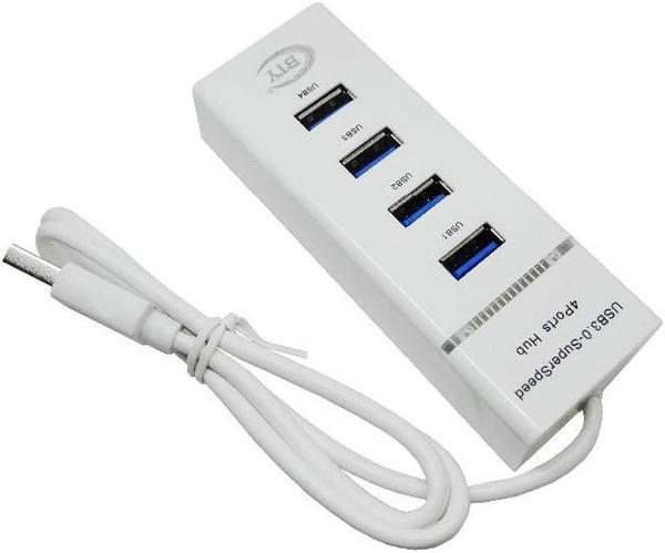 موزع USB أبيض بـ 4 منافذ Image 1 Preview