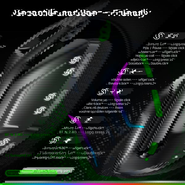 سماعات Vesear YG1 Wireless Image 2 Preview