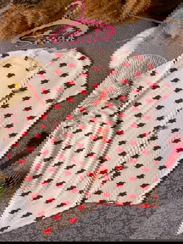 بيجامه قلوب Image 3 Preview