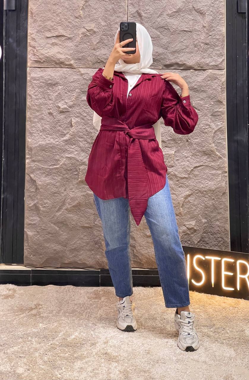 شميز فريسكا حزام عريض Preview Image