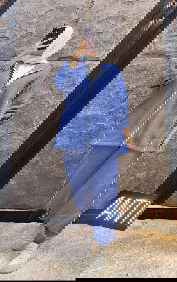 سوت 2 جيب كتان Image 3 Preview
