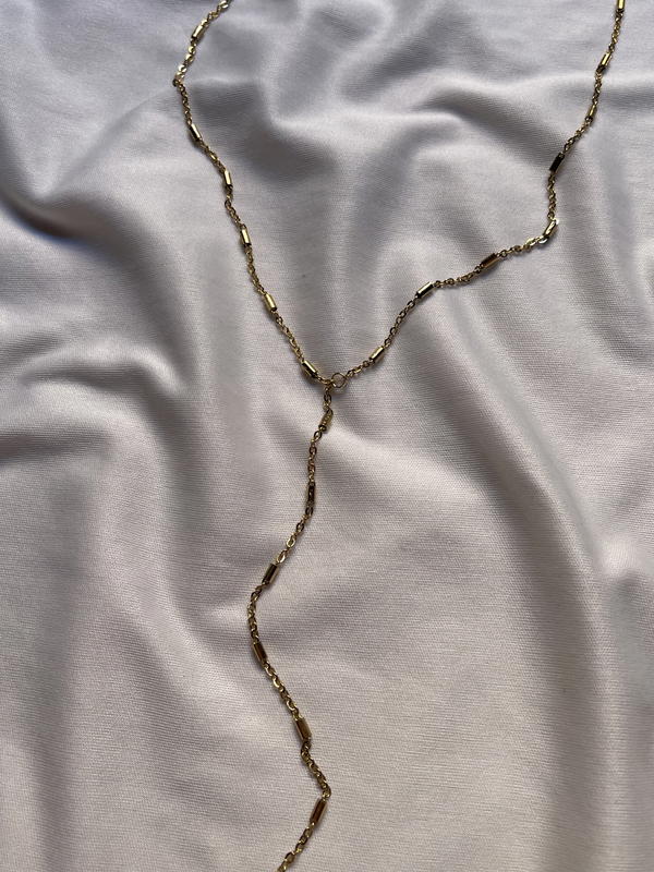 gold drop necklace  Image 2 Preview