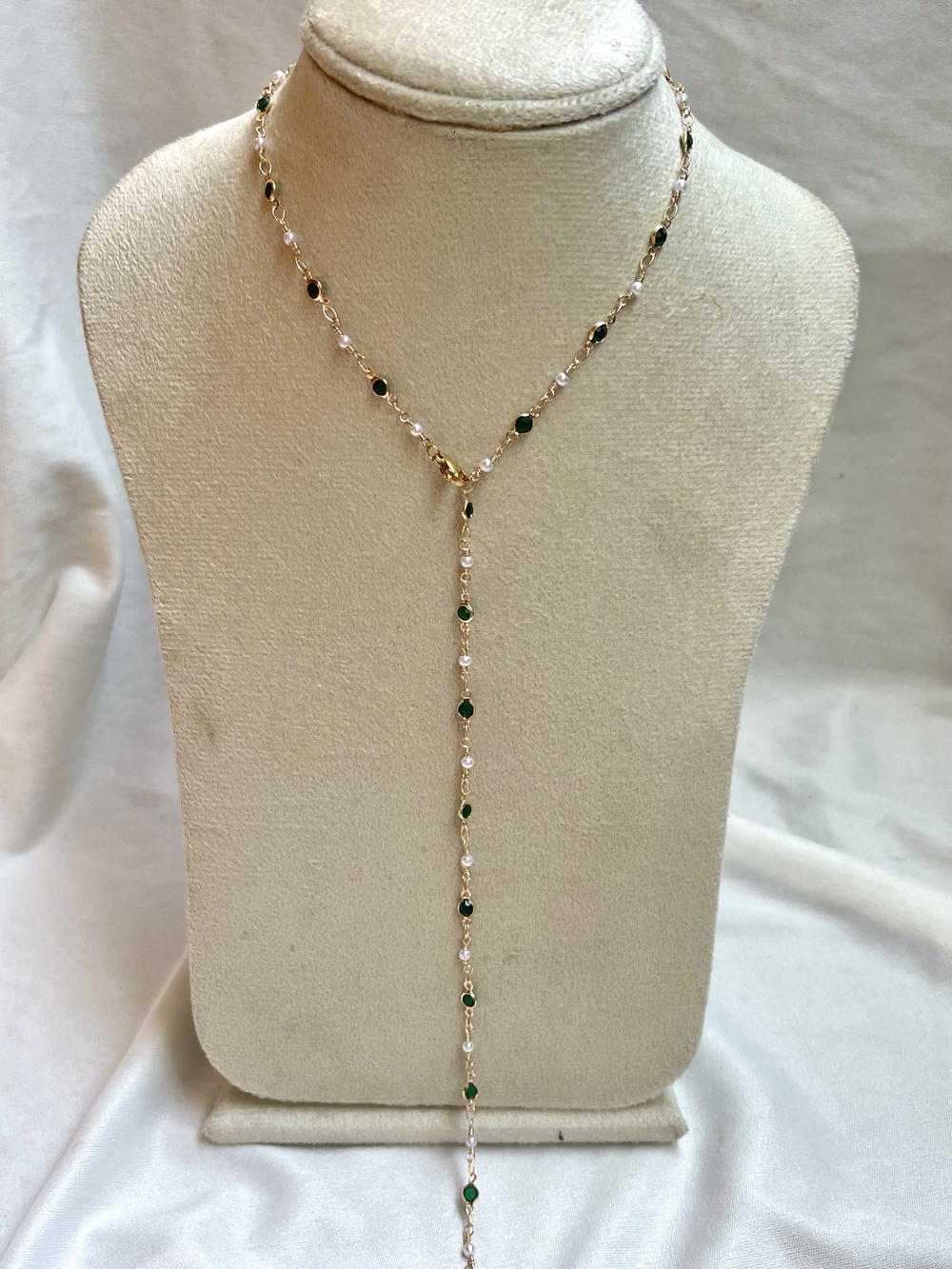 green drop necklace  Preview Image