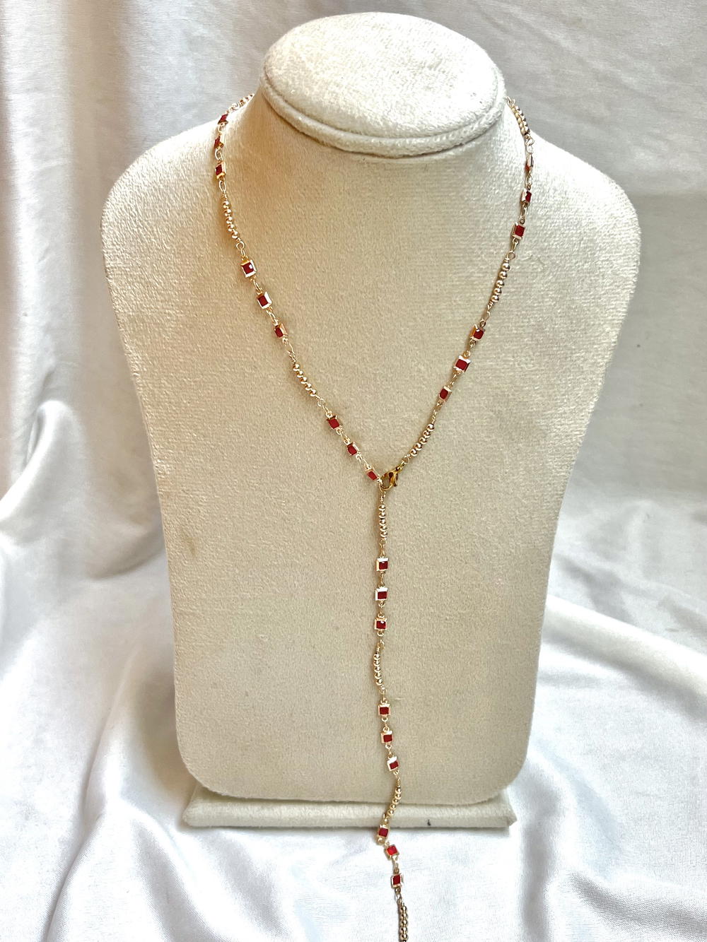 red drop necklace Preview Image