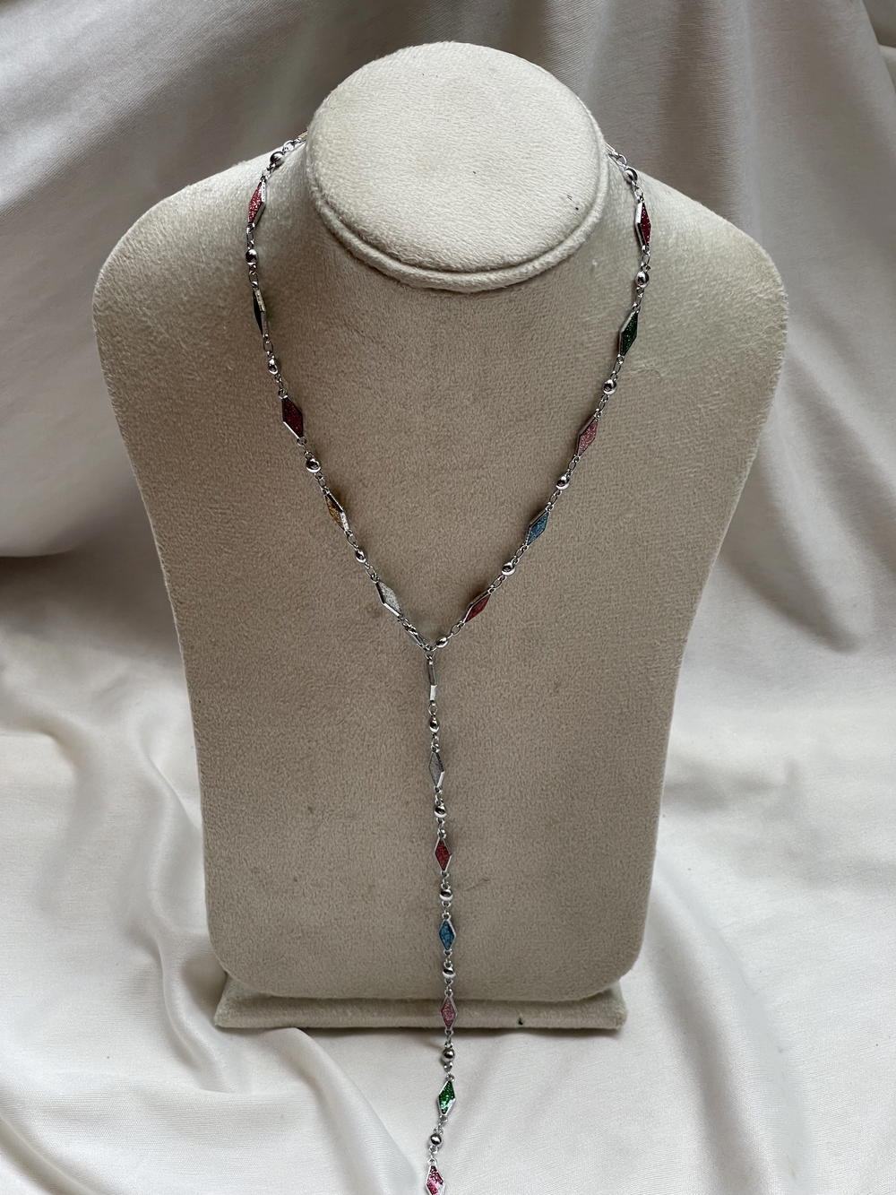 silver drop necklace Preview Image