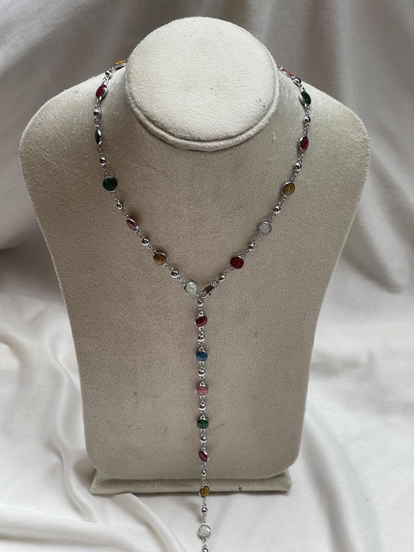 silver drop necklace  Image 1 Preview