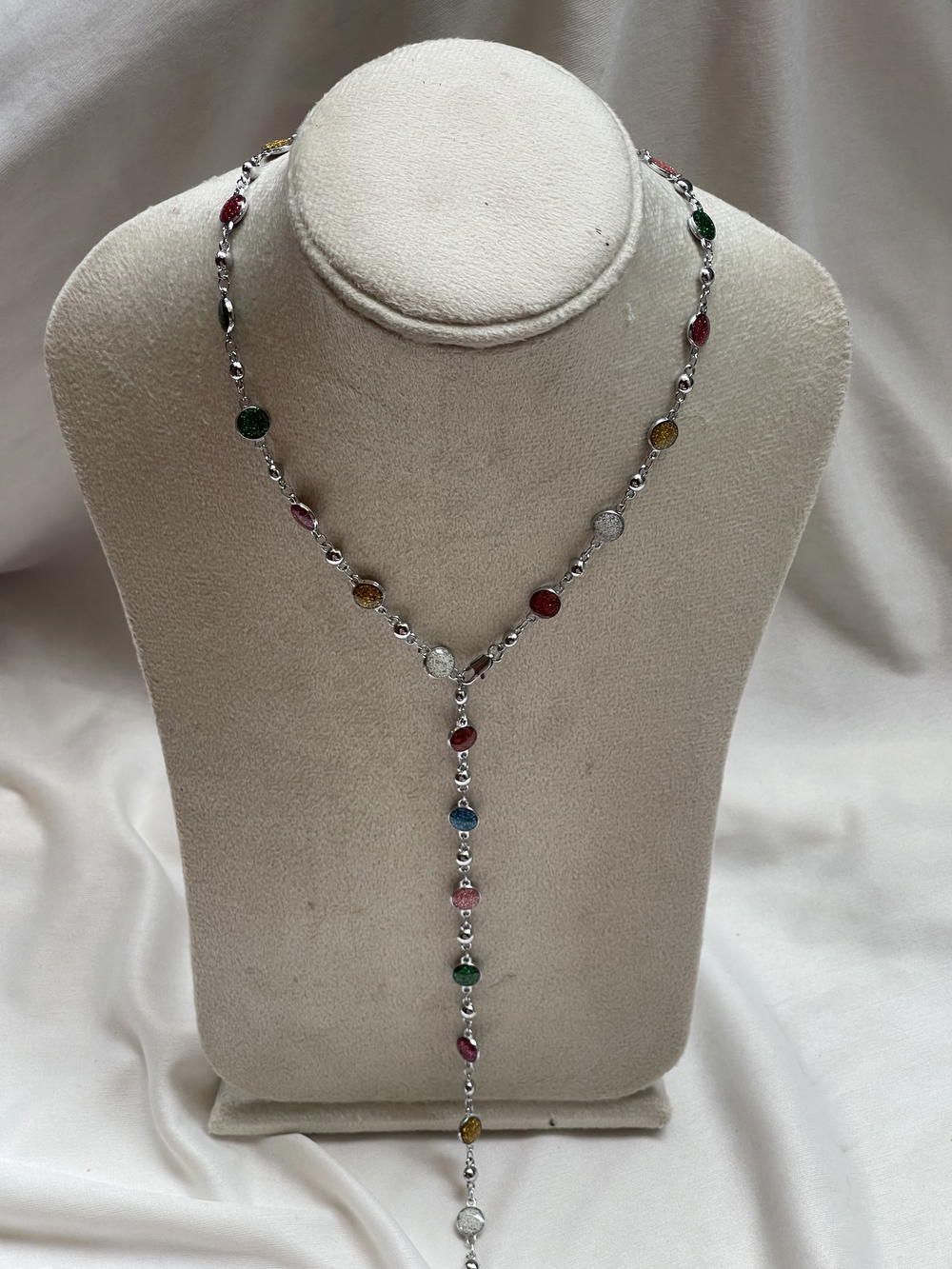 silver drop necklace Preview Image