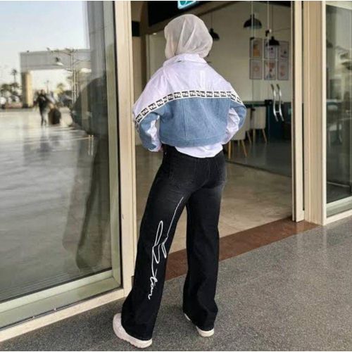 بنطلون وايد ليج Image 3 Preview