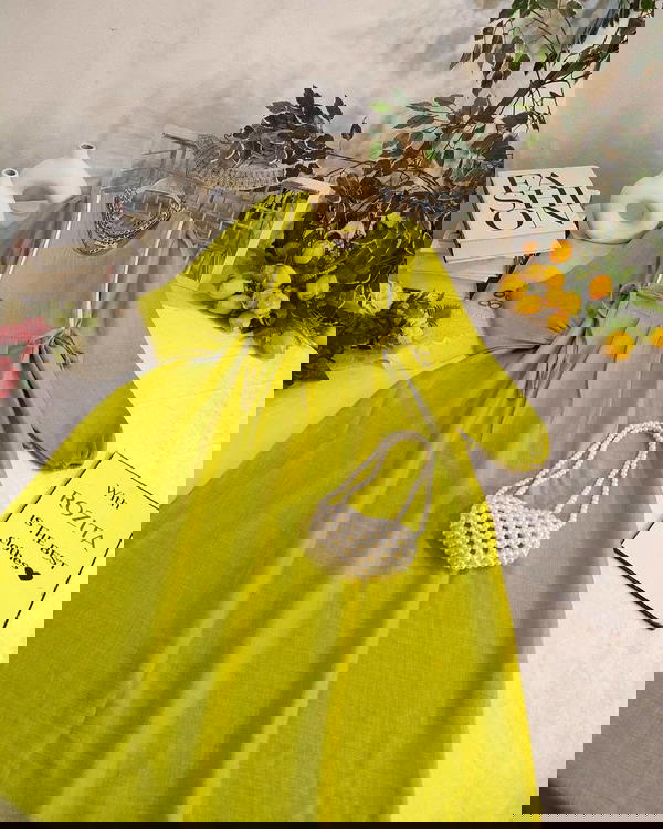 فستان كتان - كود 220 Image 3 Preview