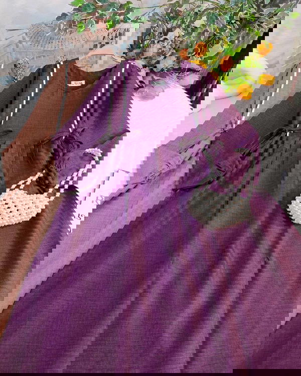 فستان كتان - كود 220 Image 4 Preview