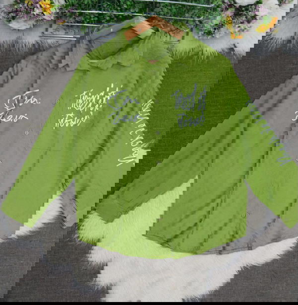 شيميز كتان طباعة - كود 615 Image 2 Preview