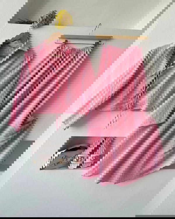 سوت جيب + بلوزة أوبن - كود 385 Image 1 Preview