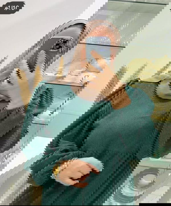 فستان قطيفه مضلع Image 7 Preview