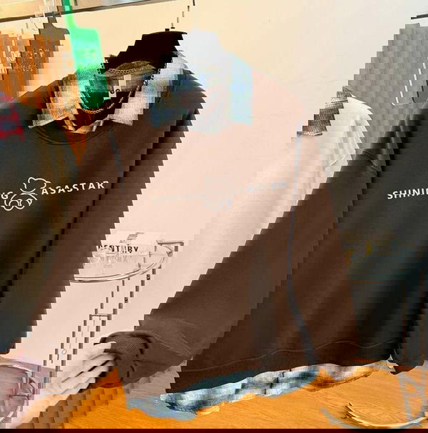 سويت شيرت ياقه و اكتنشن كاروهات  Image 8 Preview