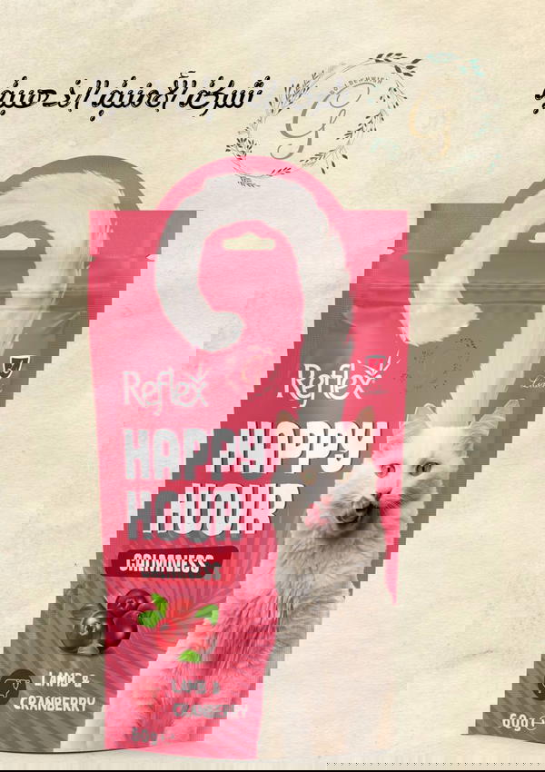 ( مكافئات ).  Reflex Happy Hour Calmness – Lamb & Cranberry – 60g Image 1 Preview