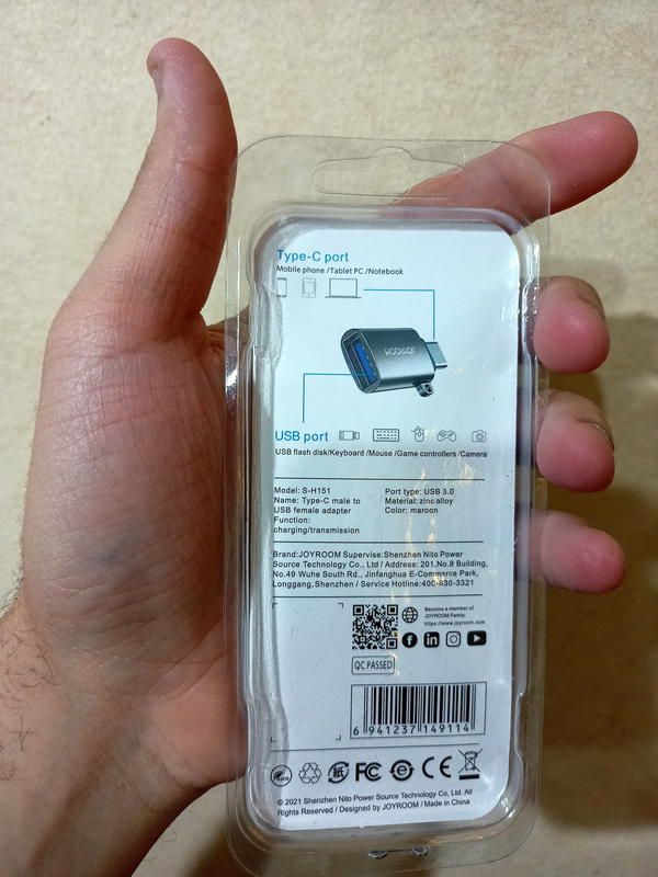 محول OTG تايب سي Joyroom Image 2 Preview