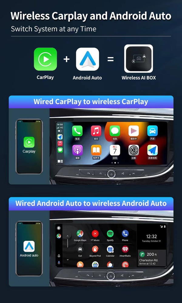 كاربلاي تحويل من سلك إلى وايرلس – CarPlay Wired to Wireless Adapter Image 3 Preview
