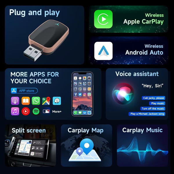 كاربلاي تحويل من سلك إلى وايرلس – CarPlay Wired to Wireless Adapter Image 7 Preview