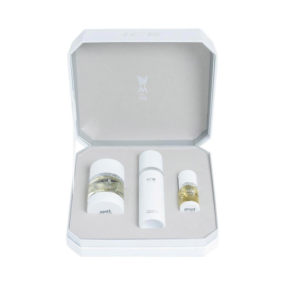بوكس هدايا أيس من مجموعة وود ( عطر 75 مل + زيت 15 مل + معطر شامل 100 مل) Preview Image