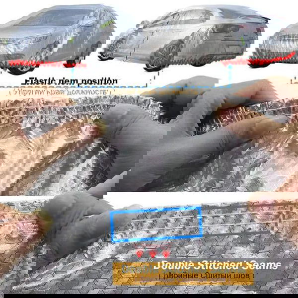 احمي سيارتك من كل العوامل الخارجية اشعة شمس ومطر وثلوج من الخارج عاكس للحرارة وضد الماء ومن الداخل مبطن  Image 4 Preview