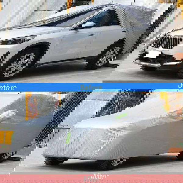 احمي سيارتك من كل العوامل الخارجية اشعة شمس ومطر وثلوج من الخارج عاكس للحرارة وضد الماء ومن الداخل مبطن  Image 6 Preview