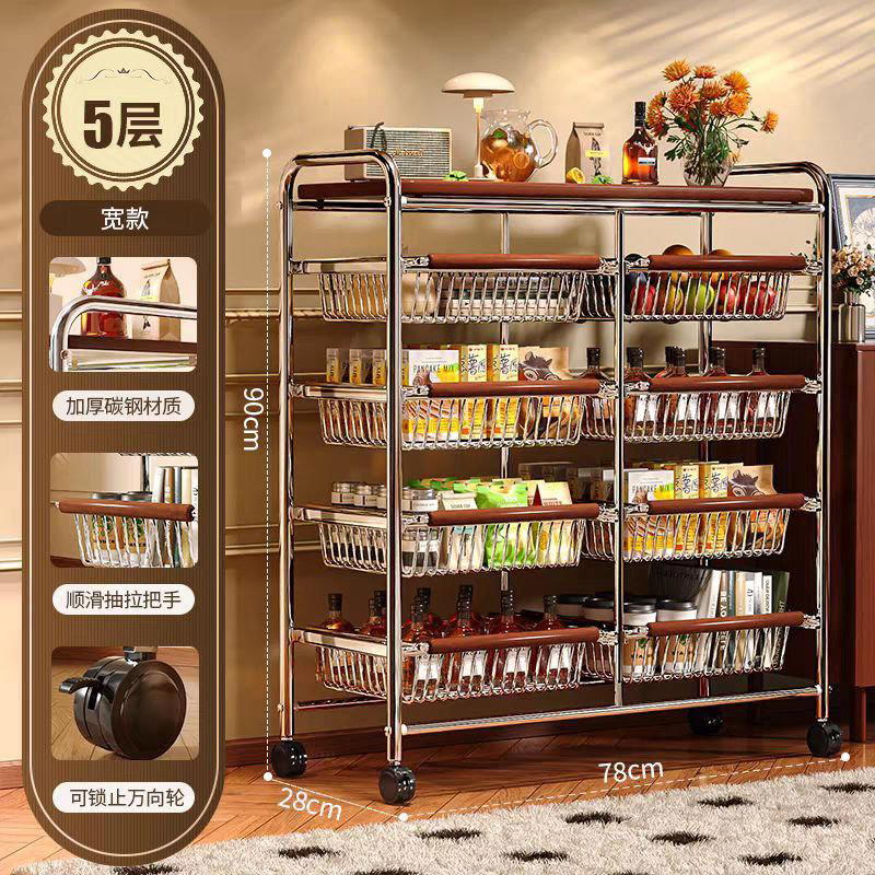 عربة تخزين 5 طبقات و١٠ سلات  بتصميم واسع وقوي Preview Image