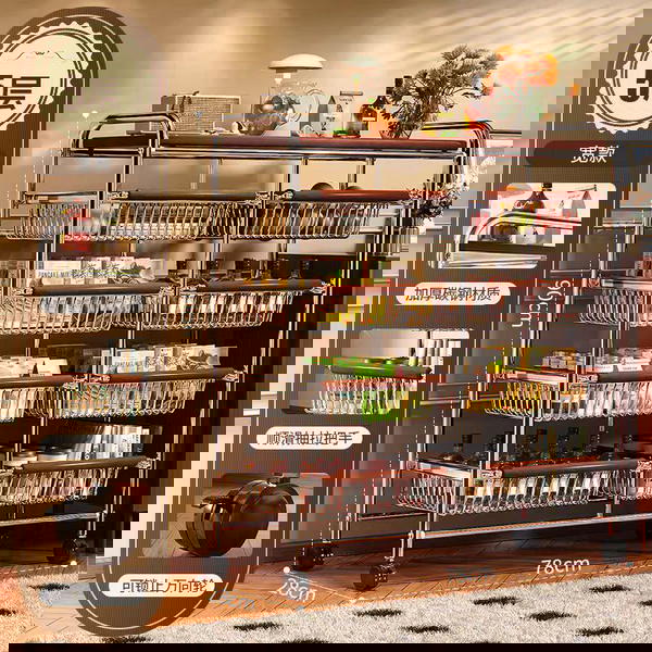 عربة تخزين 5 طبقات و١٠ سلات  بتصميم واسع وقوي Image 1 Preview