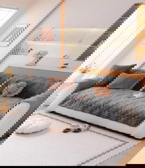 ارضيات اوجه اطقم الكنب فرو الأرنب الشتوية 🔥خيارات ألوان جذابة تناسب جميع الديكورات  Image 2 Preview