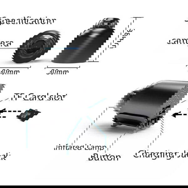 اصغر كاميرا مراقبة  بالعالم Image 3 Preview