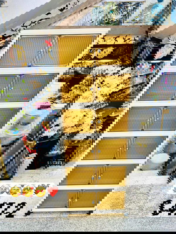 دولاب فنتازيا عسلي عريض 4 طبقات دولاب فنتازيا عسلي 6 طبقات Image 1 Preview