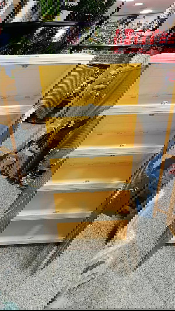 دولاب فنتازيا عسلي عريض 4 طبقات دولاب فنتازيا عسلي 6 طبقات Image 2 Preview