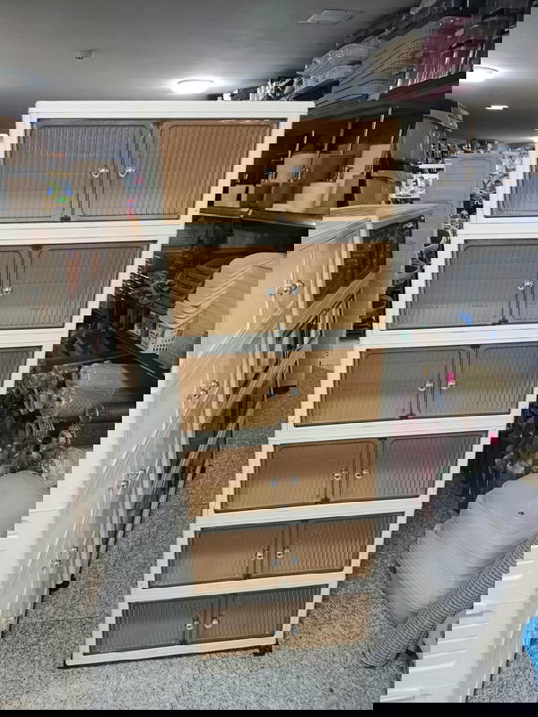 دولاب فنتازيا عسلي عريض 4 طبقات دولاب فنتازيا عسلي 6 طبقات Image 4 Preview