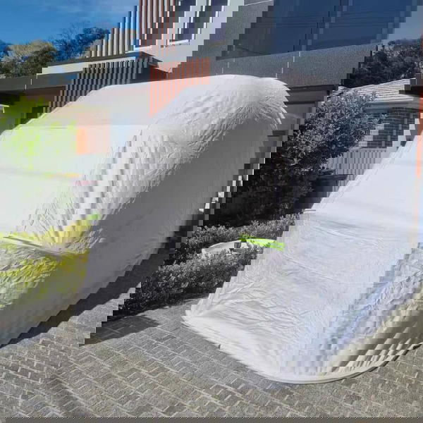 غطاء السيارة الذكي 3*3 متر🥇مصنوعة من الستانلس ستيل القوي جداً كفالة عدة اعوام على القضبان والشادر Image 3 Preview