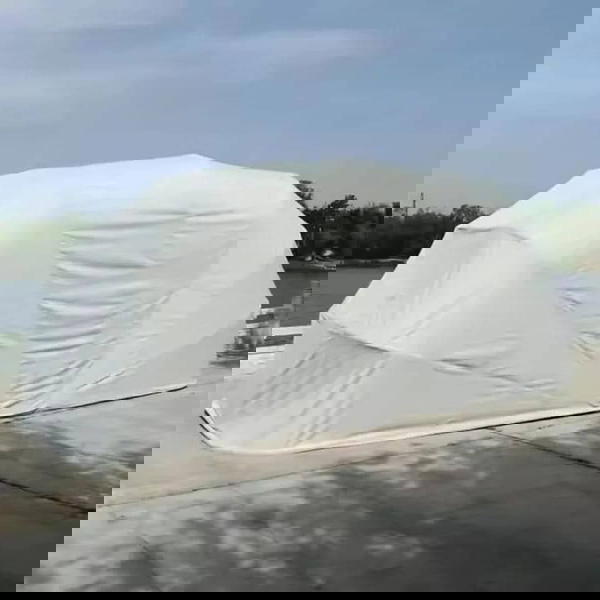 غطاء السيارة الذكي 3*3 متر🥇مصنوعة من الستانلس ستيل القوي جداً كفالة عدة اعوام على القضبان والشادر Image 5 Preview