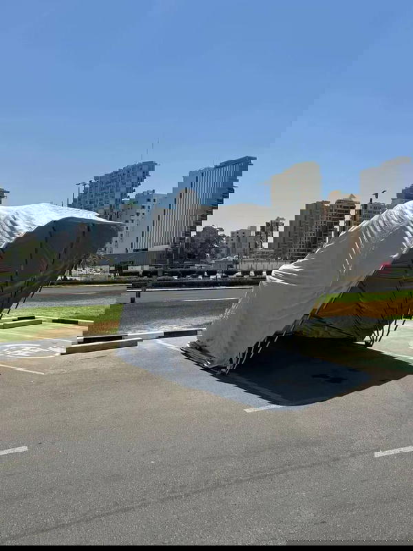 غطاء السيارة الذكي 3*3 متر🥇مصنوعة من الستانلس ستيل القوي جداً كفالة عدة اعوام على القضبان والشادر Image 6 Preview