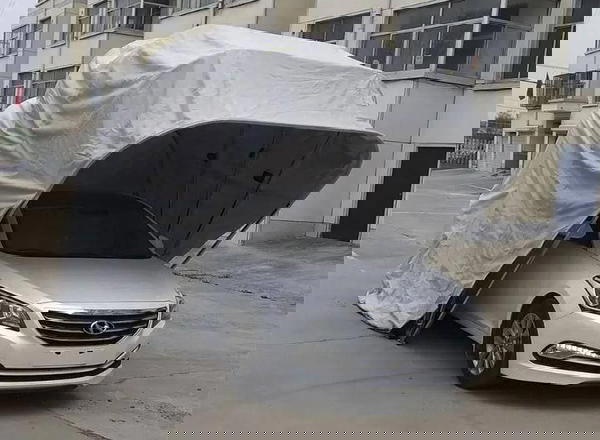 غطاء السيارة الذكي 3*3 متر🥇مصنوعة من الستانلس ستيل القوي جداً كفالة عدة اعوام على القضبان والشادر Image 8 Preview