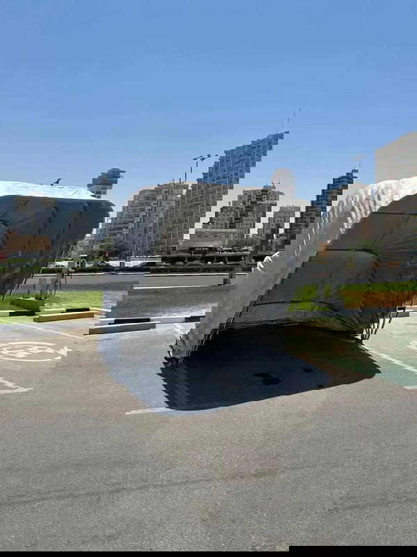 غطاء السيارة الذكي 3*3 متر🥇مصنوعة من الستانلس ستيل القوي جداً كفالة عدة اعوام على القضبان والشادر Image 10 Preview