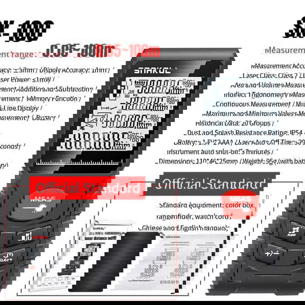 هل سئمت من القياسات اليدوية غير الدقيقة والمستهلكة للوقت؟ نقدم لك متر الليزر الرقمي الذكي Image 3 Preview