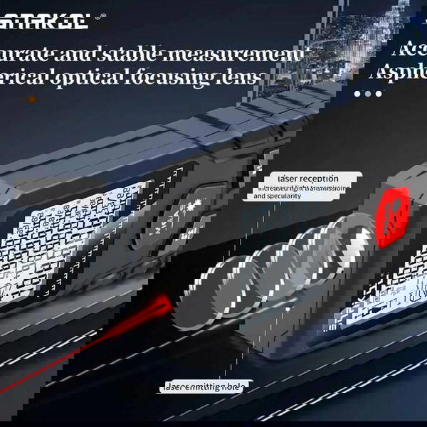 هل سئمت من القياسات اليدوية غير الدقيقة والمستهلكة للوقت؟ نقدم لك متر الليزر الرقمي الذكي Image 4 Preview